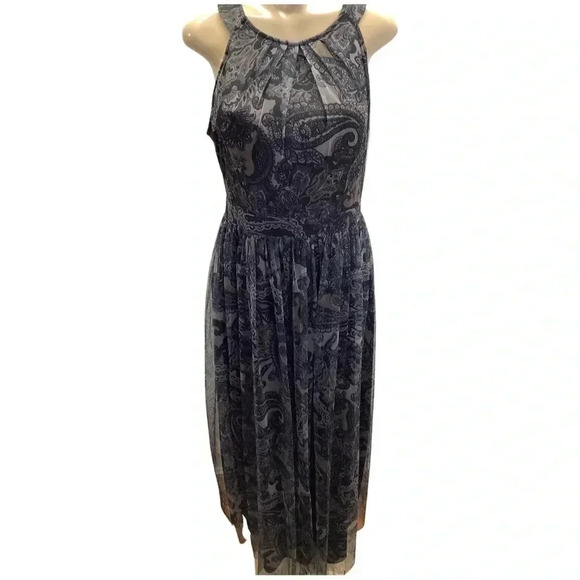 Candalite Size Large Paisley Print Sleeveless Dress With Lining. New With Tags - Picture 8 of 9